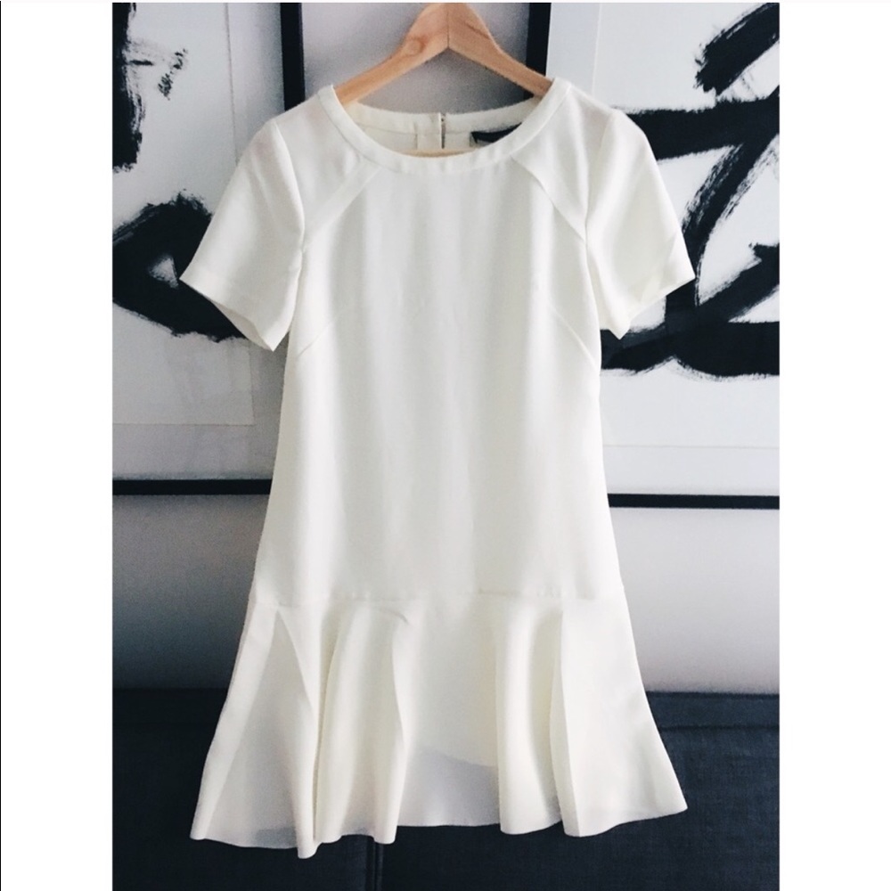 Banana republic cream/white dress NWT